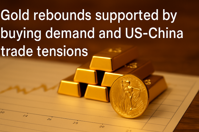 Gold Rebounds Supported by Buying Demand and US-China Trade Tensions
